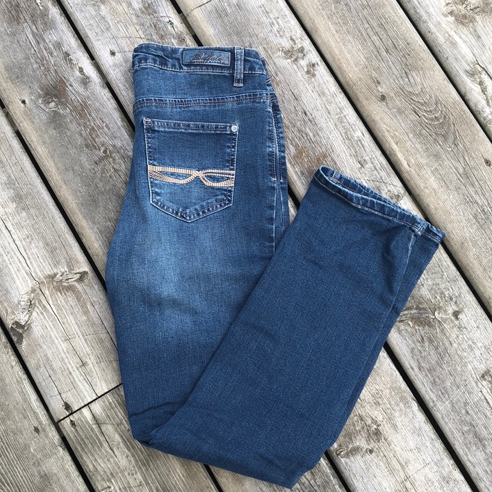 Buffalo Misha Mid Rise Straight Leg Stretch Jeans